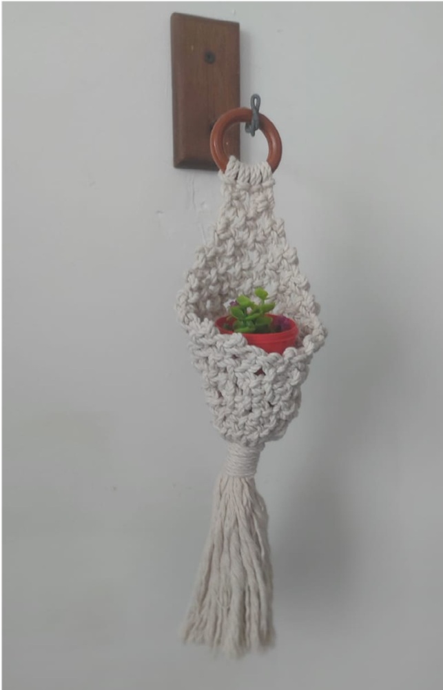 Porta macetas artesanal